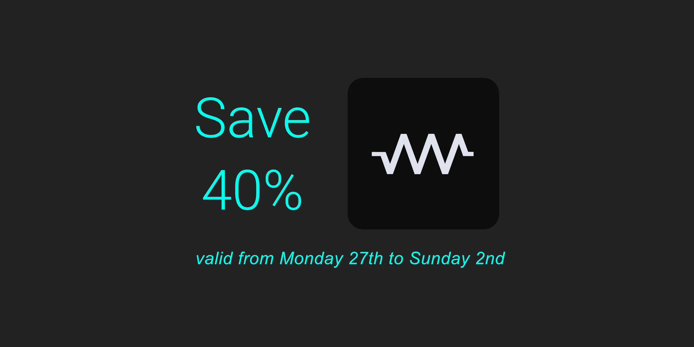 40% Off DRC - Mobile and Desktop!