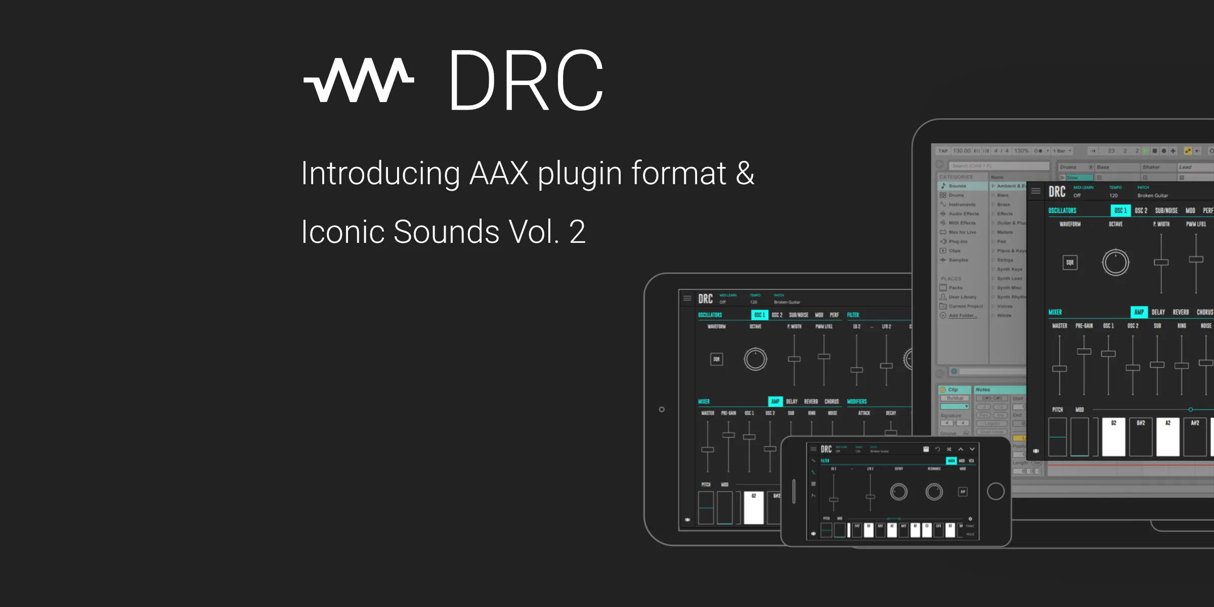 DRC 2.1.0 - announcing AAX plugin format and Iconic Sounds Vol. 2