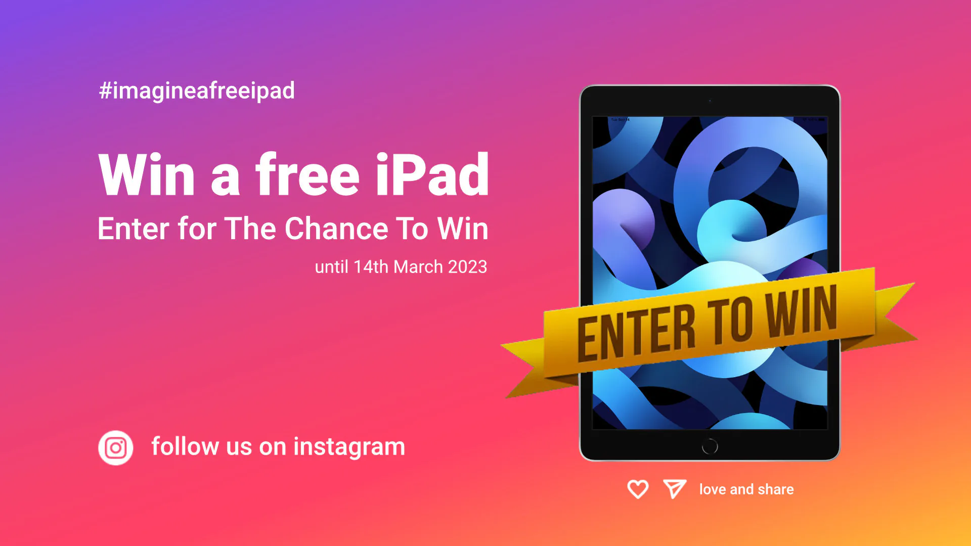 Imaginando #imagineafreeipad win an Apple iPad competition