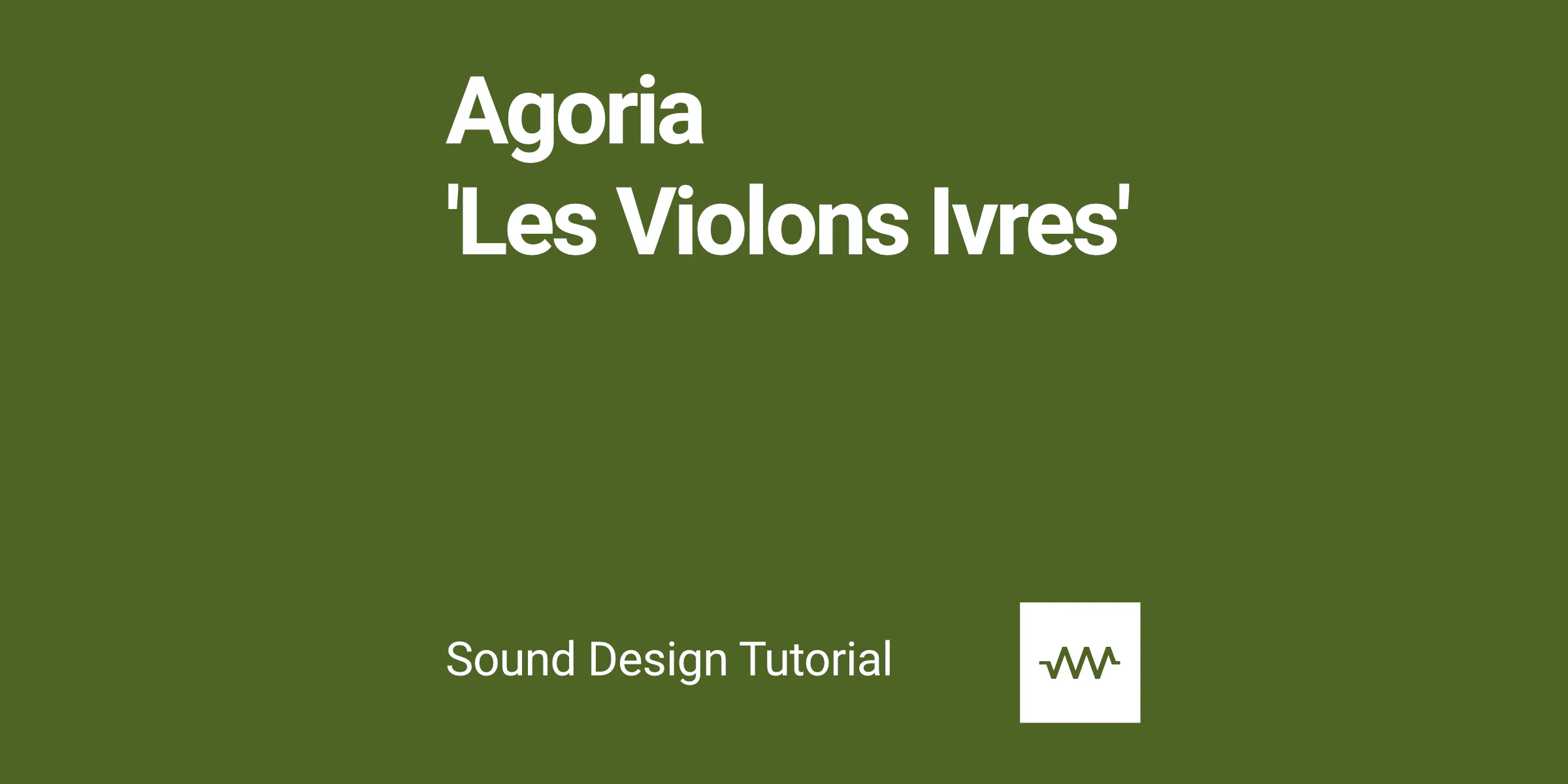 How to make Agoria 'Les Violons Ivres' arpeggiator in DRC