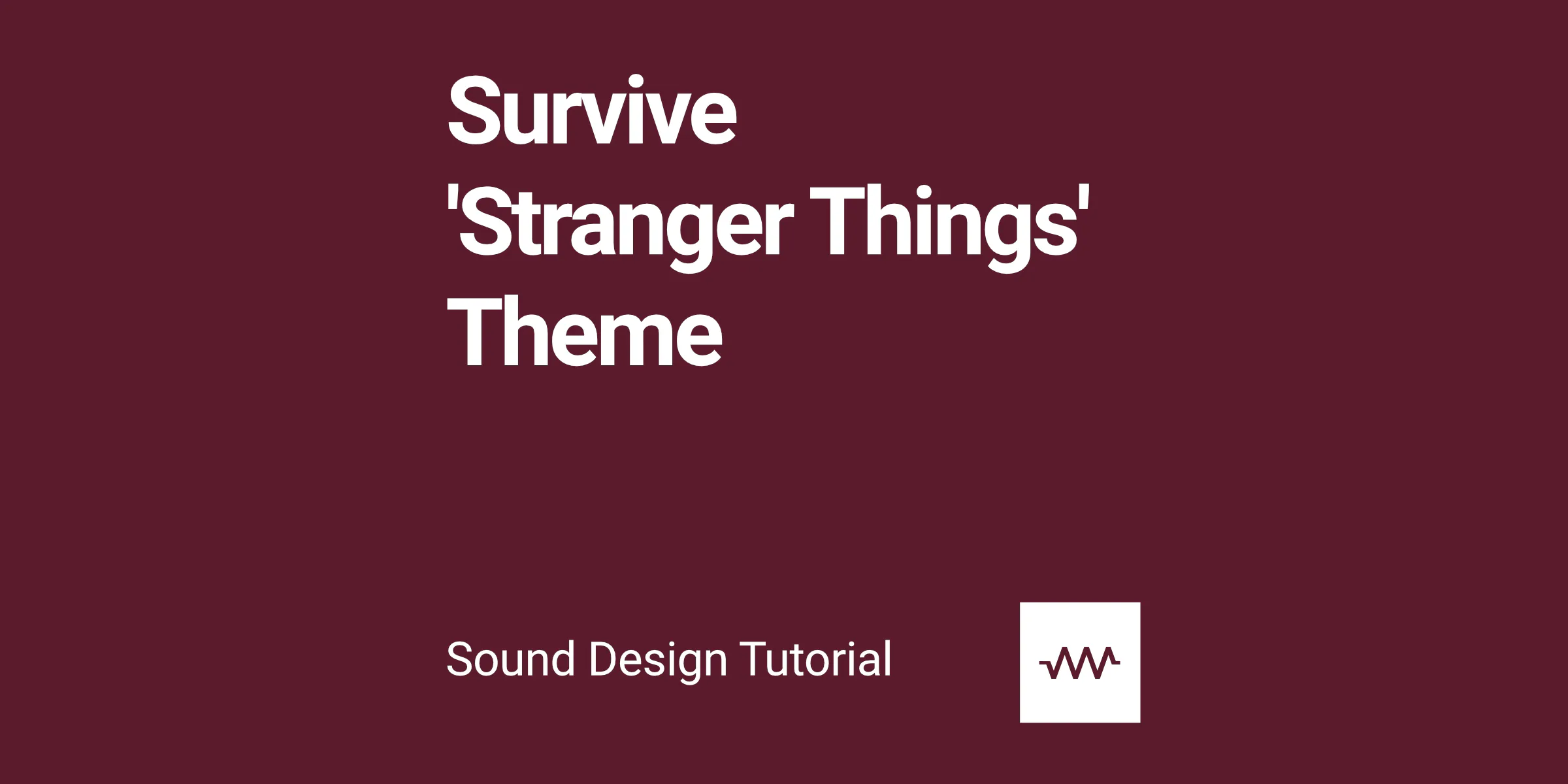 How to make Survive 'Stranger Things' theme in DRC