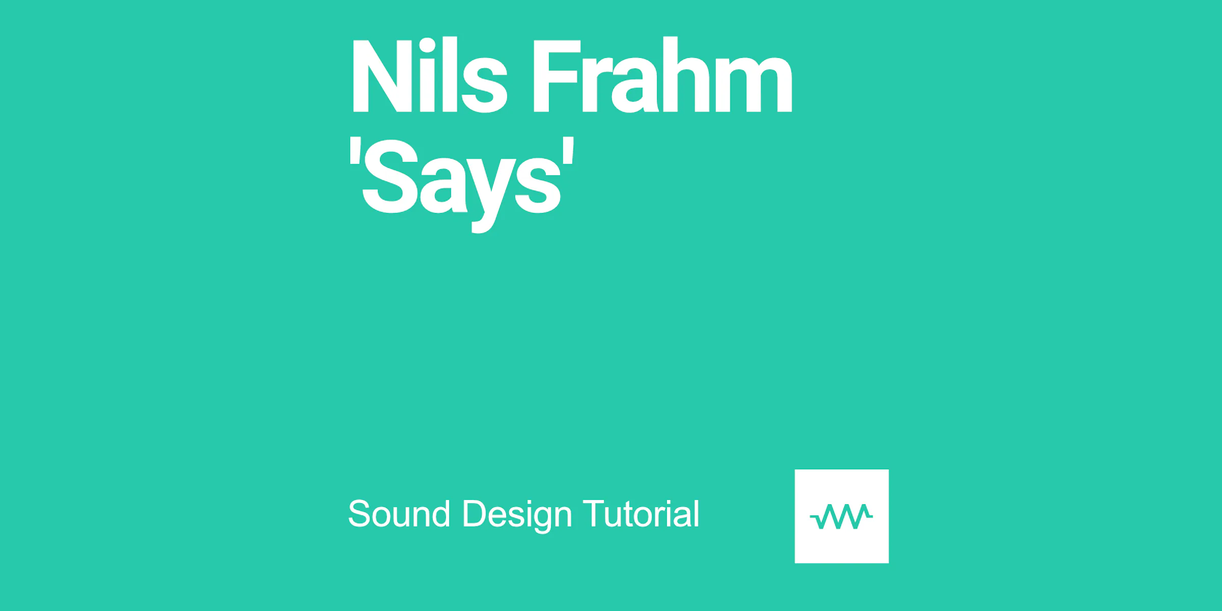How to make the arpeggio sound for Nils Frahm 'Says' in DRC