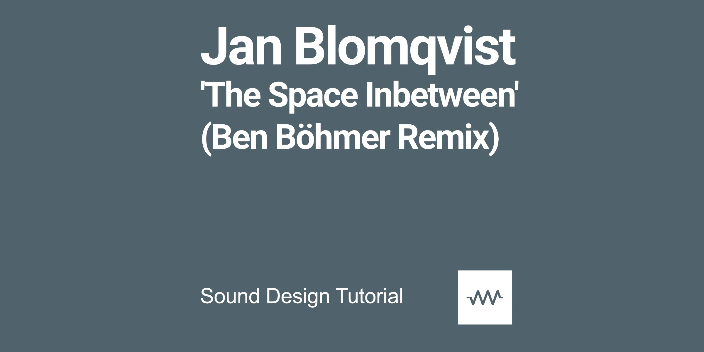 How to make the back sounds from Jan Blomqvist - The Space In Between (Ben Böhmer Remix) in DRC