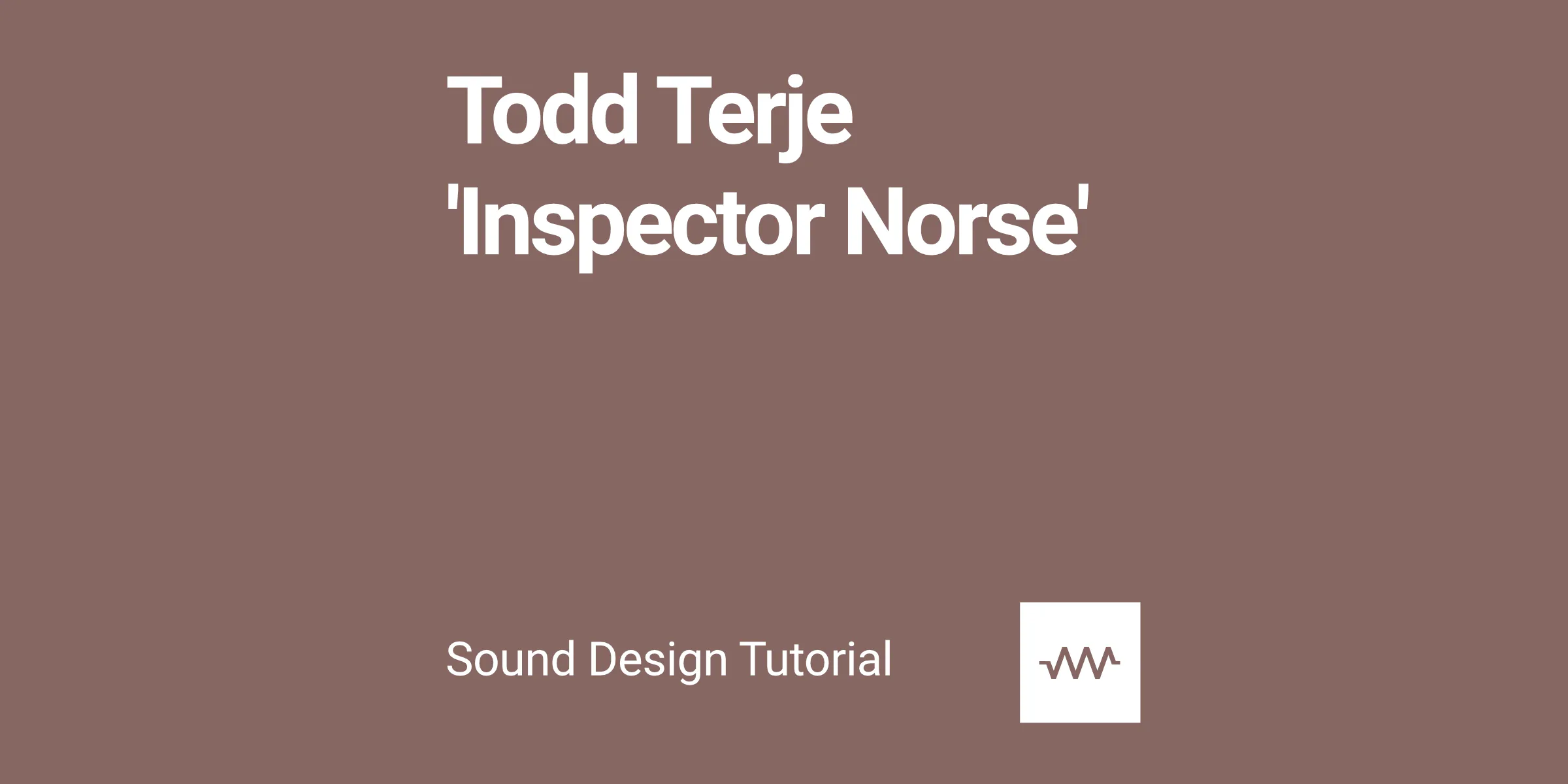 How to make the bass and laser sounds from Todd Terje 'Inspector Norse' in DRC