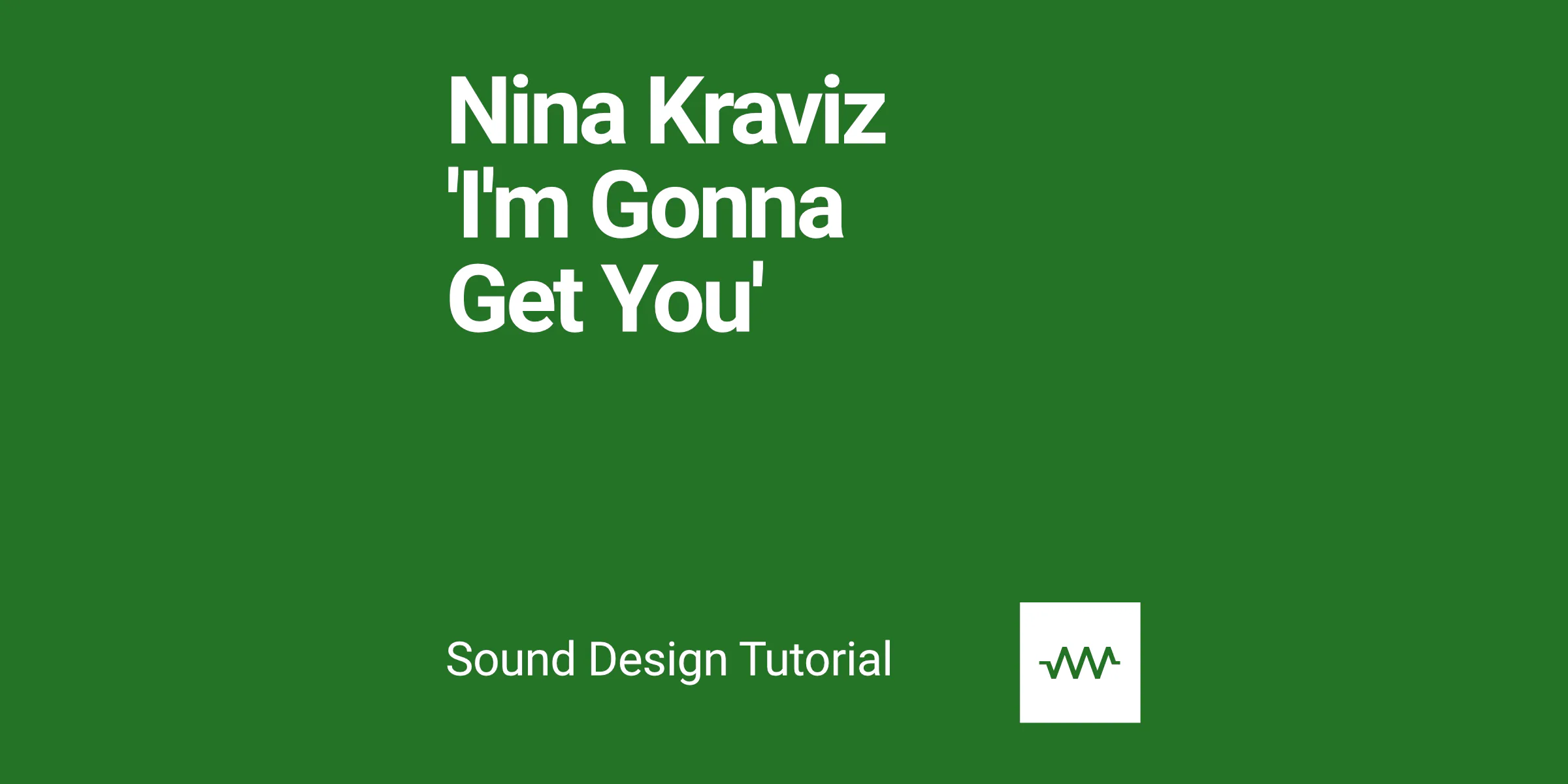 How to make the bass, keys and pad sounds from Nina Kraviz 'I'm Gonna Get You' with DRC