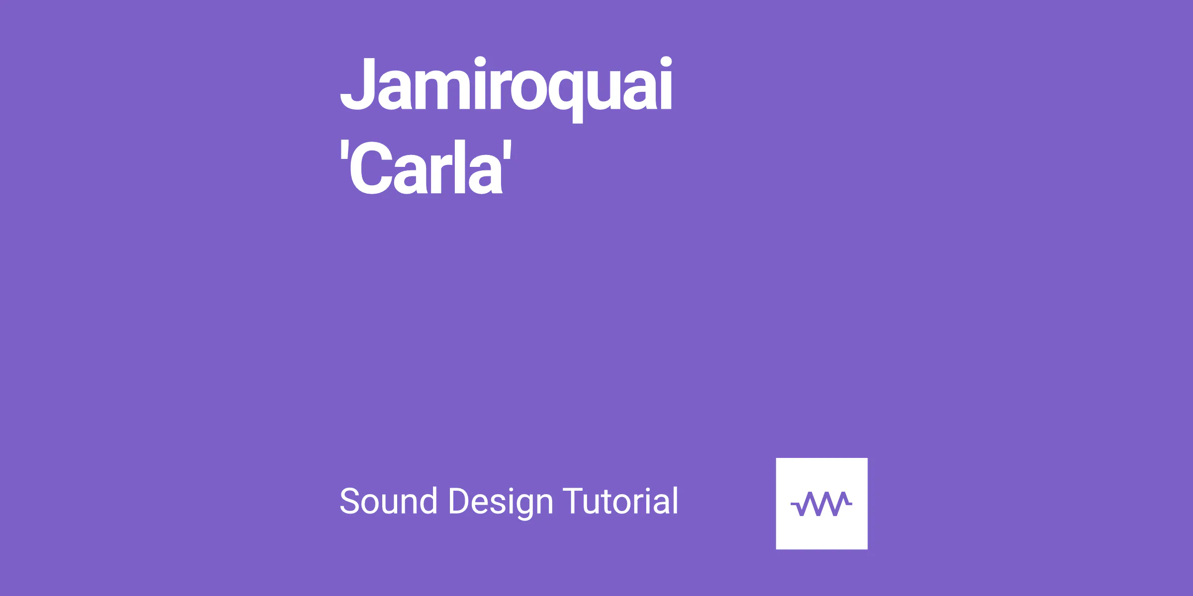 How to make the bass sound for Jamiroquai 'Carla' in DRC