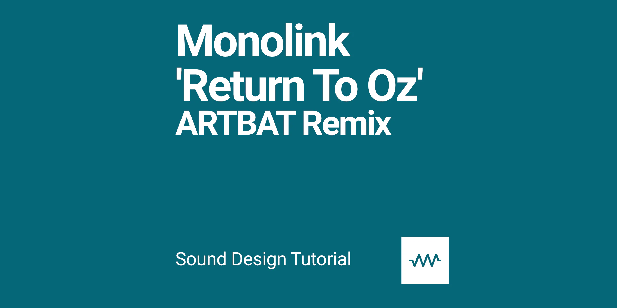 How to make the sounds from Monolink 'Return To Oz' (ARTBAT remix) with DRC
