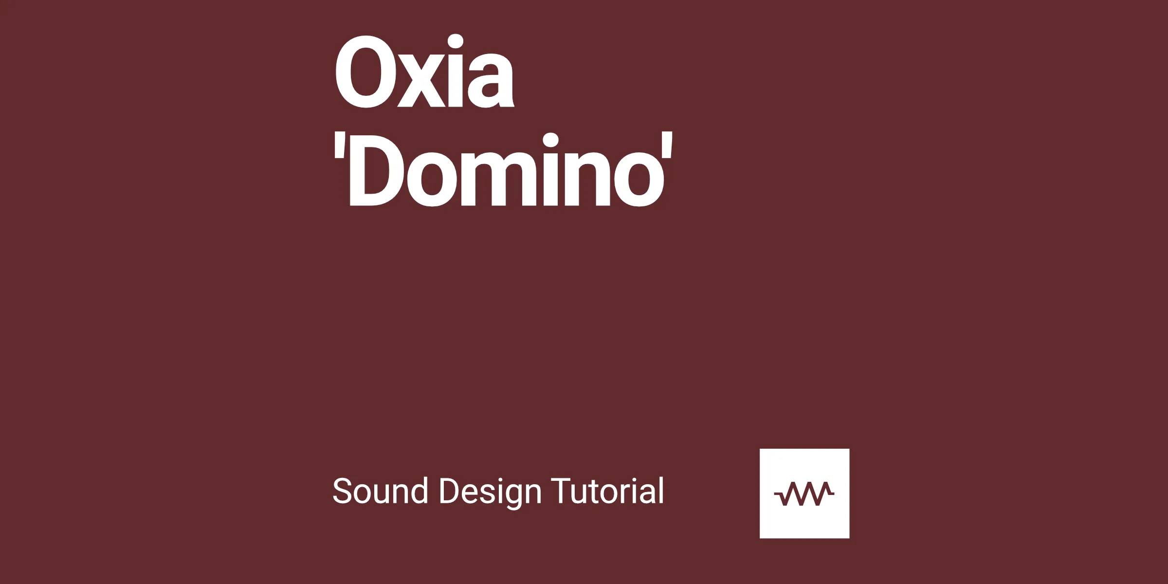 Oxia Domino - How to make the bass and lead with DRC